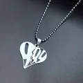 Hip Hop Rapper Juice Wrld 999 Necklace Stainelss Steel Letter Name Heart Pendants Necklaces Fans Memorial Jewelry Gifts. 