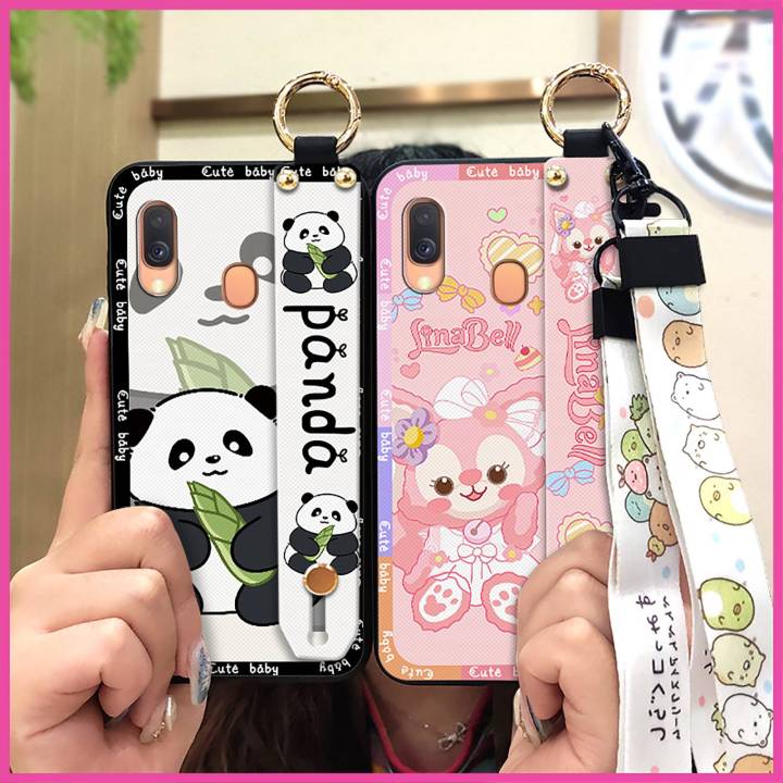 simple%20Silicone%20Phone%20Case%20For%20Samsung%20Galaxy%20A40/SM-A405FN/DS%20Lanyard%20geometry%20Anti-dust%20mobile%20phone%20case%20Anime%20cute%20-%20Image%207