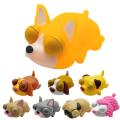 Reduce Pressure Toys Pinch Vent Dog Family Squeeze Out Doll Cute Dog Decompression Vent Boom Out Eyes Tricky Toy Party Favors Squishy Toys. 
