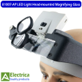 81007-AP LED Light Head-mounted Electronic Repair Magnifying Glass Tool LED Magnifier Glass by electrica. 