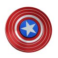 New Round American Captain Fingertip Gyro Shield Alloy Gyro Spinner Decompression Toy Spinner Hobbies for Adults. 