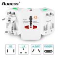 Universal Adaptor All In One AU / UK / US / EU 3A-10 (A) 110-250 (V) Conversion Socket AC Power Plug Charger Adapter Converter. 