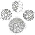 Cast Iron Cleaner,Stainless Steel Chainmail Scrubber,Easy Cleaning for Pans,Dutch Ovens,Grills Griddle. 