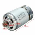 RS550 DC Motor 12V Micro Electric DC Motor with 12 Teeth High Torque Gear Box for Drill Screwdriver. 