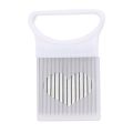 Multi-purpose Onion Cutter Stainless Steel Plastic Vegetable Slicer Tomato Cutter Metal Meat Needle Kitchen Accessories Gadgets-White. 