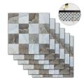 Topsky 3D Brick Wallpaper,Stone Textured,Waterproof Peel And Stick Tile Backsplash For Home Design,Livingroom,Bedroom,Kitchen And Bathroom Decoration(6 Tiles). 