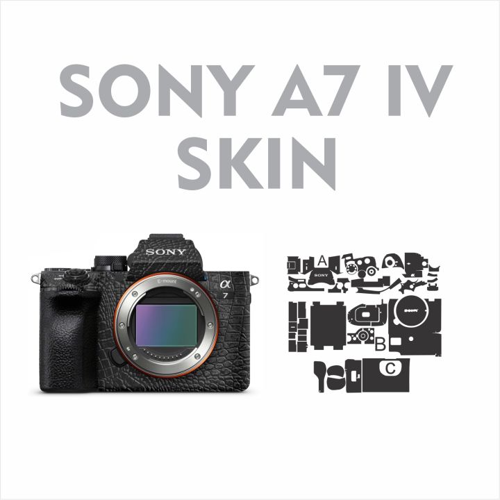 sony a7iv sony a7 mark 4 skin black crocodile skin