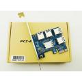 PCI-Express x1 to 4 USB 3.0 Adapter for Risers Mining. 