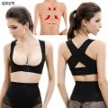 Women Chest Posture Corrector Breast Up Chest Support Belt X Back Straps Lady Breast Lifting Body Shaper Corset Shoulder Brace. 