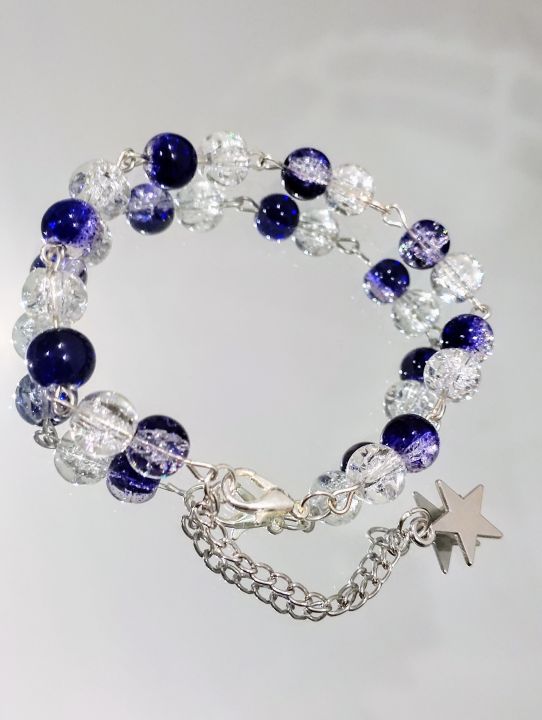 Glass%20Crackle%20Beaded%20Charm%20Bracelet%20%E2%80%93%20Customizable%20in%20Any%20Color%20of%20Beads,%20Charms%20or%20Alphabet%20Charms%20-%20Image%206