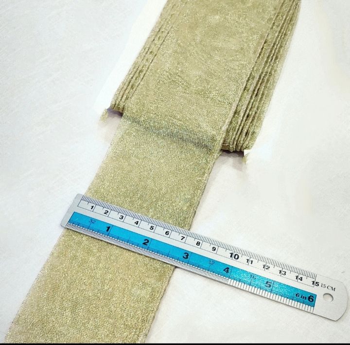 FASHION! 3 YARDS (Gaz) FANCY TISSUE PIPING PATCH LACE/ BIG SIZE