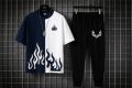 White & black markhor printed For Men & Boys - Soft & Comfy Fabric Summer Printed / New trendy fired printed black & white premium quality tracksuit for men and boys. 