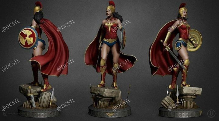 Wonder Woman Action Figure Statue Hand Painted Custom Made