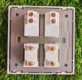 2 Switches+2 Sockets Electric China Fitting Sheet Switch Board- Metal Series. 