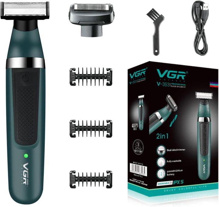 VGR V-393 Double Shaving Head Rechargeable Shaver: Smooth, Close Shaves Made Effortless