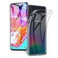 Transparent Soft Case for Samsung Galaxy A70 Silicone Gel Cover Ultra Thin Skin Clear Back Phone Cases. 