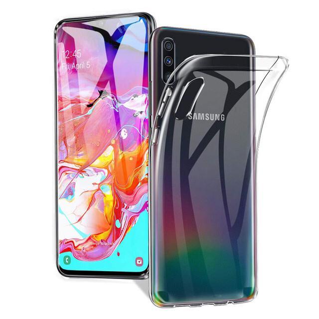 Transparent Soft Case for Samsung Galaxy A70 Silicone Gel Cover Ultra Thin Skin Clear Back Phone Cases