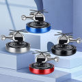Fragrance Manufacturers Luxury Solid Car Perfume Diffuser Metal Cute Solar Helicopter Dashboard Car Air Freshener. 