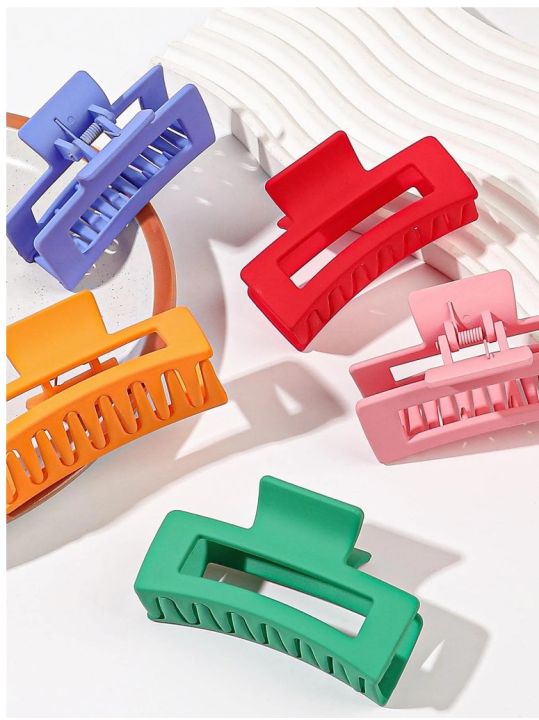 Wholesale%20Plastic%20Hair%20Claw%20Clips%20Set%20-%20Candy%20Color%20Matte%20Finish%20Hair%20Catcher%20Clips%20%7C%20Trendy%20&%20Durable%20Medium%20Semicircle%20Hair%20Claws%20for%20Women,%20Girls%20&%20Ladies%20%7C%20Fashionable%20Hair%20Accessories%20in%20Various%20Shapes%20-%20Image%202
