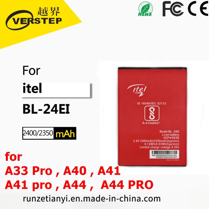 Itel BL-24EI Battery Replacement For Itel A44 Pro / Itel 1508 with 2400mAh Capacity-Red