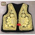 Traditional Afghani Waistcoat for Kids (Black velvet embroidery). 