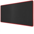 Black Color Gaming Mouse Pad with Red outline - Mat Rubber Lock Edge Mouse Pad – 600X300mm. 