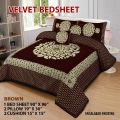 Velvet bedsheets double. 