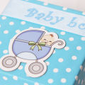 Baby Announcement Sweet Boxes Collection, Baby Boy & Baby Girl Printed Boxes, Baby Shower, New Born Babies, Souvenir, Candies, Premuim CardBoard Box, Guest Gift Box, Its A Boy & Girl Printed Stroller, White Dooted Design For Birthday Events. 