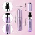 Refillable Perfume Atomizer - 5ml Travel Size, Mini Spray Bottle, Portable Refillable Empty Metal Bottle for Fragrance, Travel Essential, Leak-Proof, Pocket-Sized, Ideal for Men & Women. 