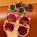 1Pcs Personal Glasses Children's Ornament Sunglasses Plastic Sunscreen Round Shape Nice Gift Ultraviolet-proof for Boy Girl. 