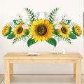 1PCS Removable Sunflower Wall Sticker Kitchen Waterproof Decals Wall stickers For Kids Room Living Room Bedroom Home Decoration. 