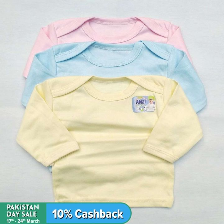 Pack of 3 - Inner Vest Full Sleeves for Babies (0-12 months)