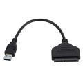 USB 3.0 To 22 Pin SATA 2.5" HHD SSD Adapter Connector Cable Lead. 