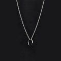 Silver ring chain Necklace Never Fade Stainless Locket Necklace Pendant for Boys & Men. 