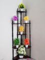 Hot Sale Best Design Decorative Rack 7 Tier Wood Corner Shelf for Living Room. 