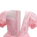 Toddler Girls Lace Princess Dress, Sleeveless Round Neck 3D Flower Formal Dress Party Gown. 