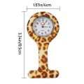 Doctor Gift Silicone Lapel Watches with Second Hand Nursing Fob Clip On Nurse Watch. 