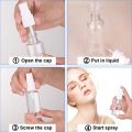 Portable small Transparent Plastic Empty Spray Bottle Refillable Bottles; Plastic Spray Bottle Makeup Liquid Sprayer Bottles. 