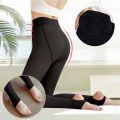 【HOT】 New Women's Fleece Tights Thermal Stockings Skin Effect Fake Translucent Pantyhose Winter Warm Leggings Thick Fleece Panty. 