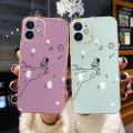 JIUMOO For OPPO A3s Case Thin Side Edge Square New Design Phone Cases Plating Pattern Simple Line Astronaut Casing Full Back Cover Camera Protection Shockproof Softcase. 