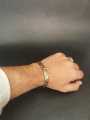 Golden Shinny Art Hand Chain Chain Bracelet for Boys and Men. 