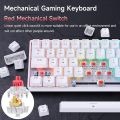 Kemove TMKB T63 60% Wireless RGB Mechanical Gaming Keyboard White. 
