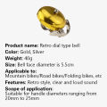 Bicycle Retro Bell Leisure Bicycle Dial Bell Aluminum Silver Gold Coffee Brown Bicycle Bell Bicycle Bell Lonni. 