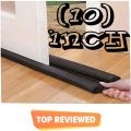 10 Inch Door Draft & Dust Stopper (Insect Protector) -Black. 