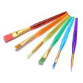 6PCS colorful nylon FACE painting watercolor oil paint brush set artists children students painting supplies brushes make up. 