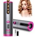 Auto Hair Curler, USB Rechargeable Wireless Automatic Curling Tongs Hair Styling Tools with LCD Display 6 Adjustable Temperature Setting,Professional Hair wavers for Long & Short Hair. 