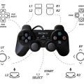 PS2 Wired Controller for PlayStation 2, ps2 controller. 