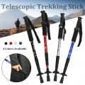 New High-Quality Anti-Shock Trekking Pole, 3-Section Adjustable Hiking Walking Stick with Ergonomic Handle for Outdoor Recreation. 