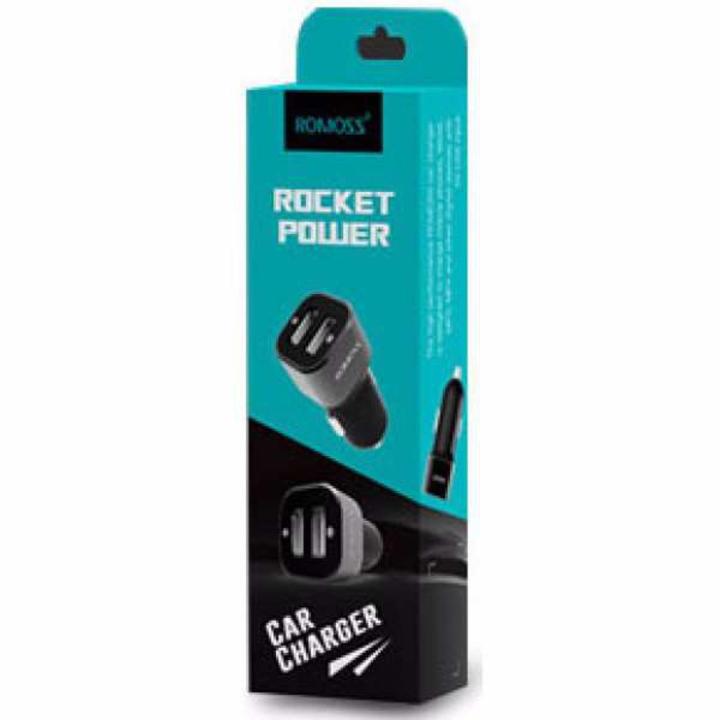 Romoss Car Charger Rocket Power 2USB 2.4A AM12
