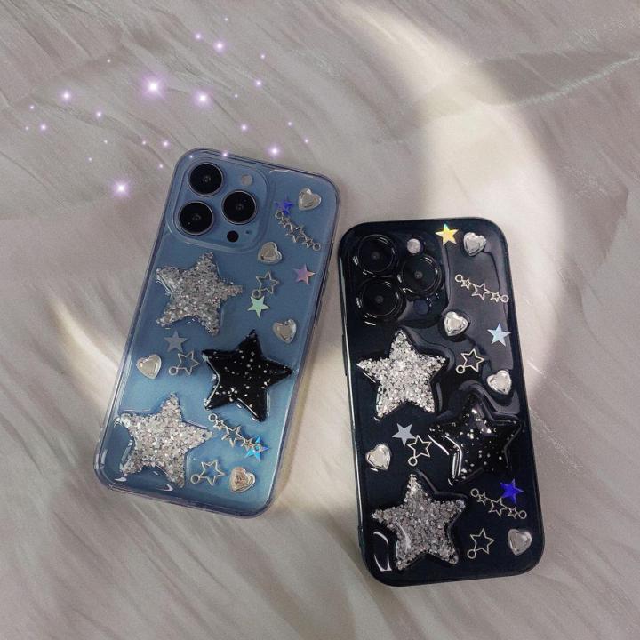 Y2k Sweet Cool Star Phone Case For iPhone 14 Pro Max 13 12 11 Pro XR XS Max Shockproof Ins